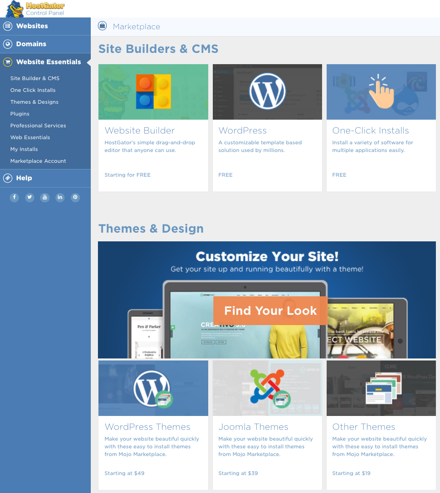 cpanel hostgator