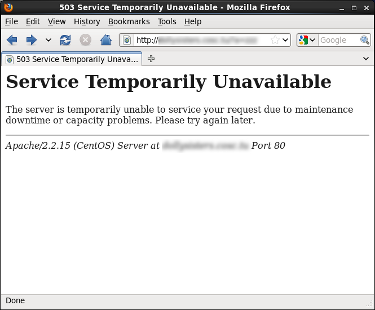 collabora code 503 service unavailable