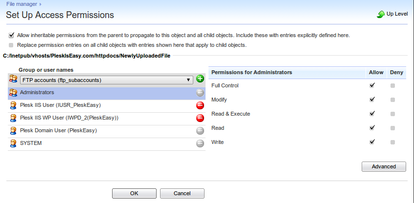 postfix configuration file plesk support