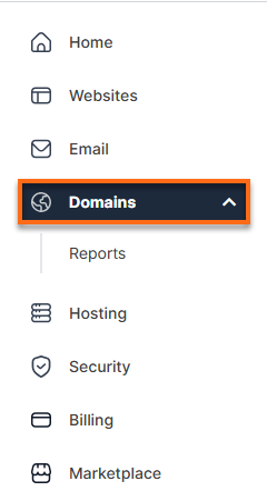 BH Portal - Domains tab