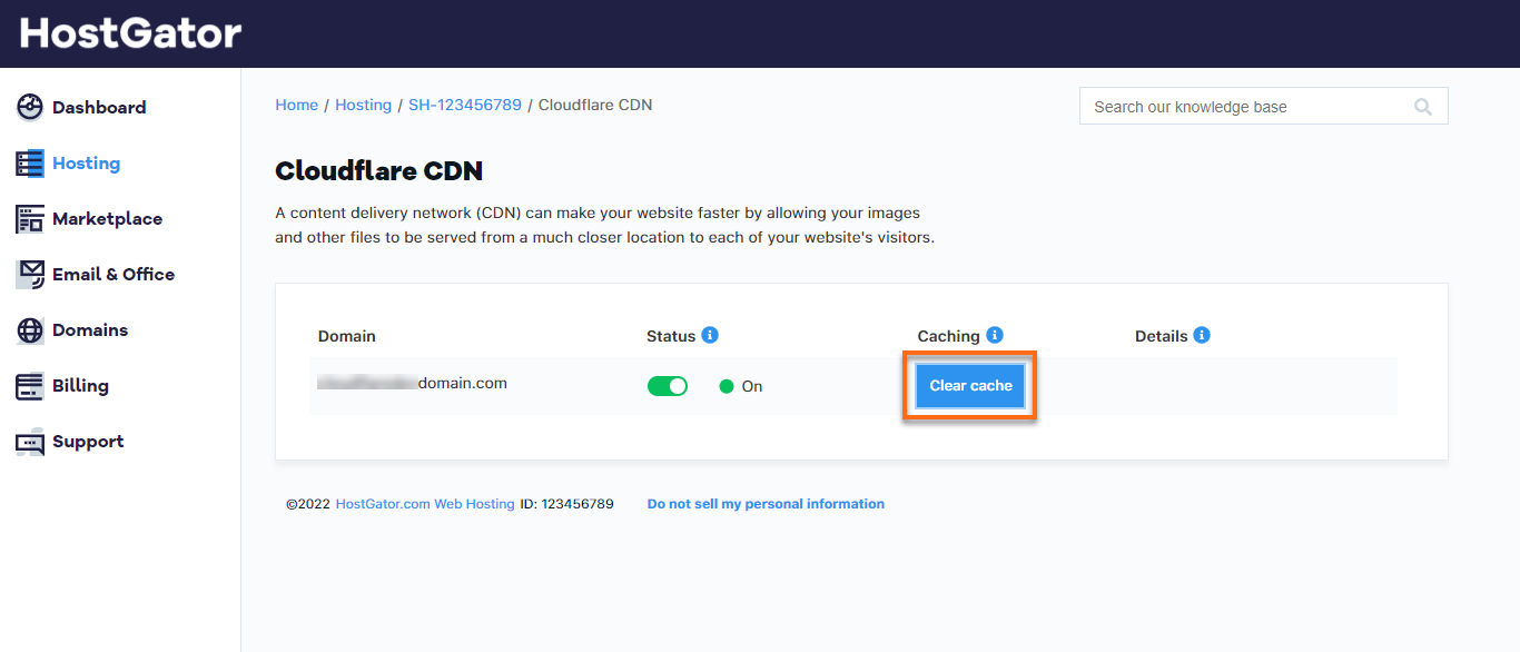 HostGator Cloudflare CDN Turn Off