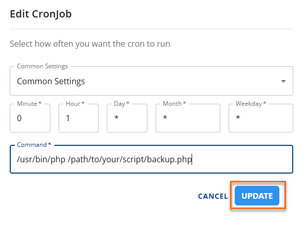 Update Button
