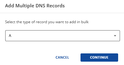 Add multiple DNS records
