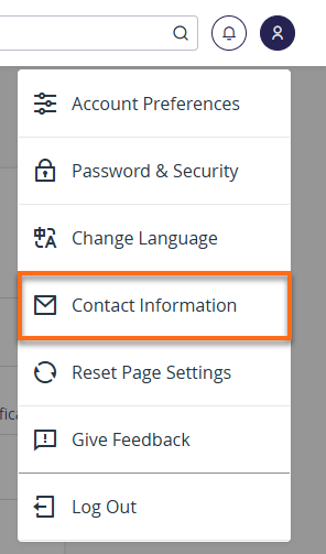 cPanel - Contact Information