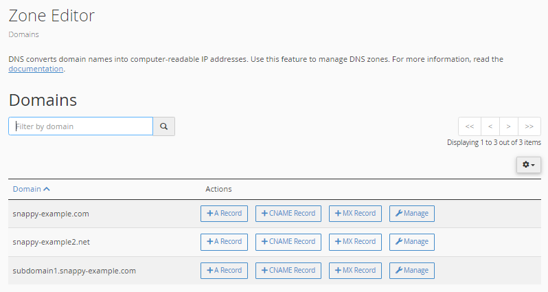 directory Same tenacious Changing DNS Zones (MX, CNAME, and A Records) in cPanel | HostGator Support