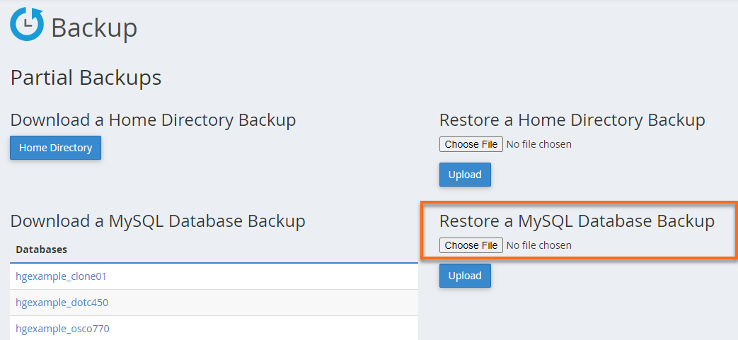 HostGator Restore a Home Directory Backup