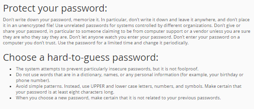 cPanel - Password Tips!