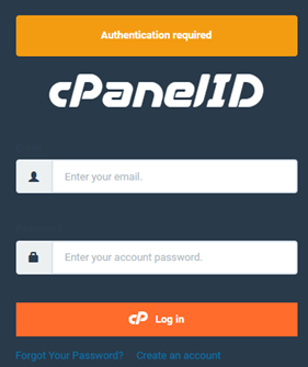cPanel ID login