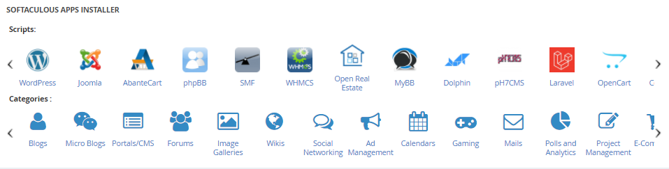 cPanel Softaculous Installer