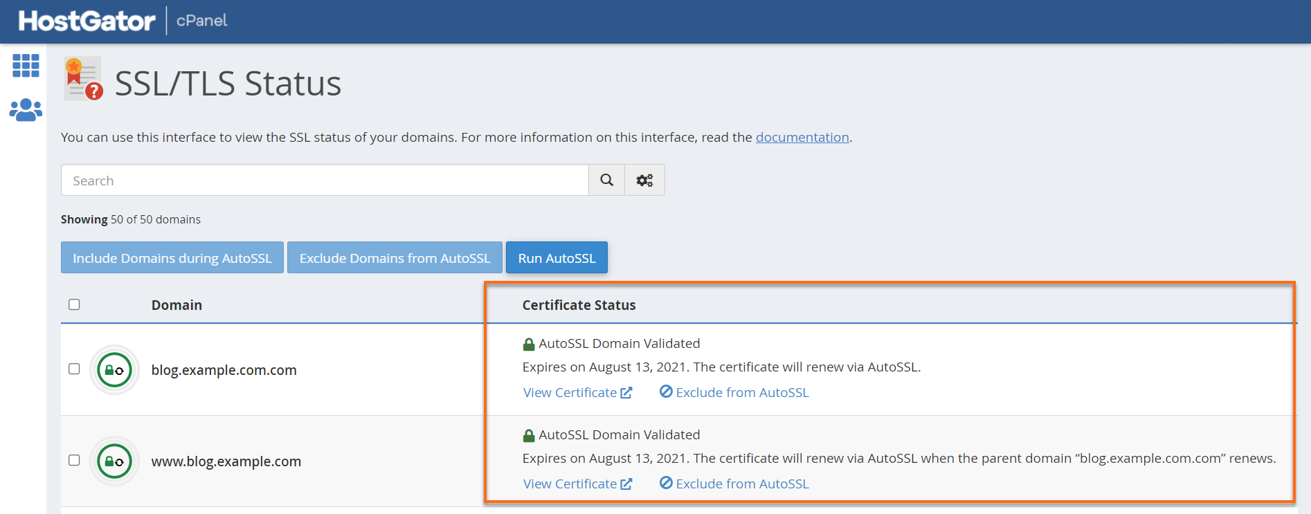 Certificate Status