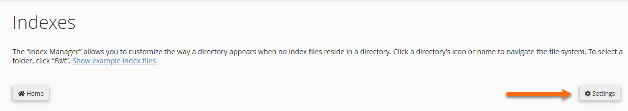 HostGator - cPanel - Indexes Settings