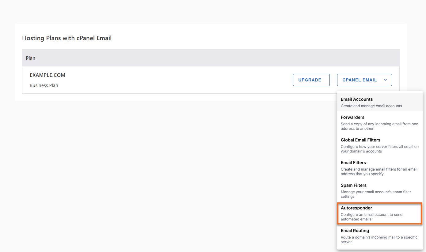 Customer Portal - Email & Office cPanel Email