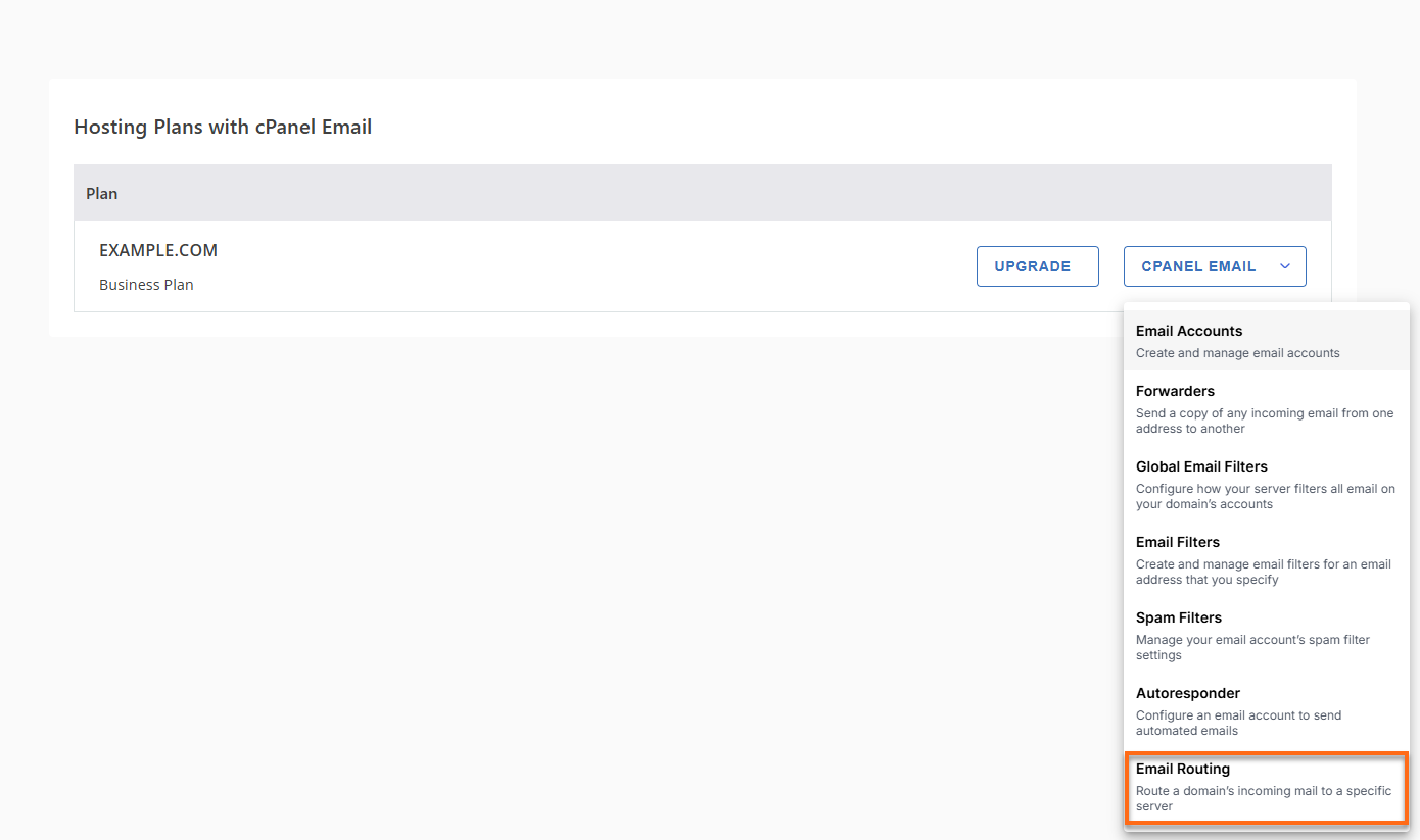 Customer Portal - Email & Office cPanel Email