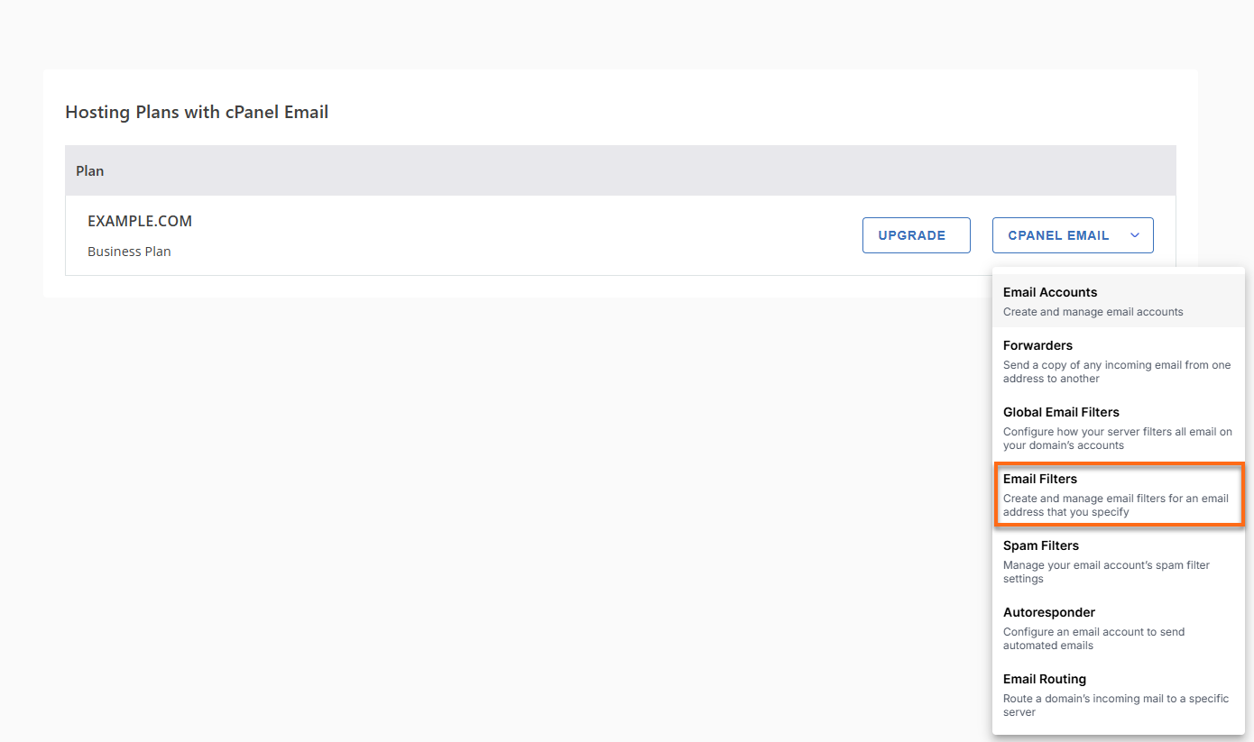 Customer Portal - Email & Office cPanel Email
