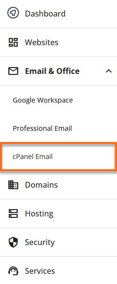 Customer Portal - Email & Office cPanel Email