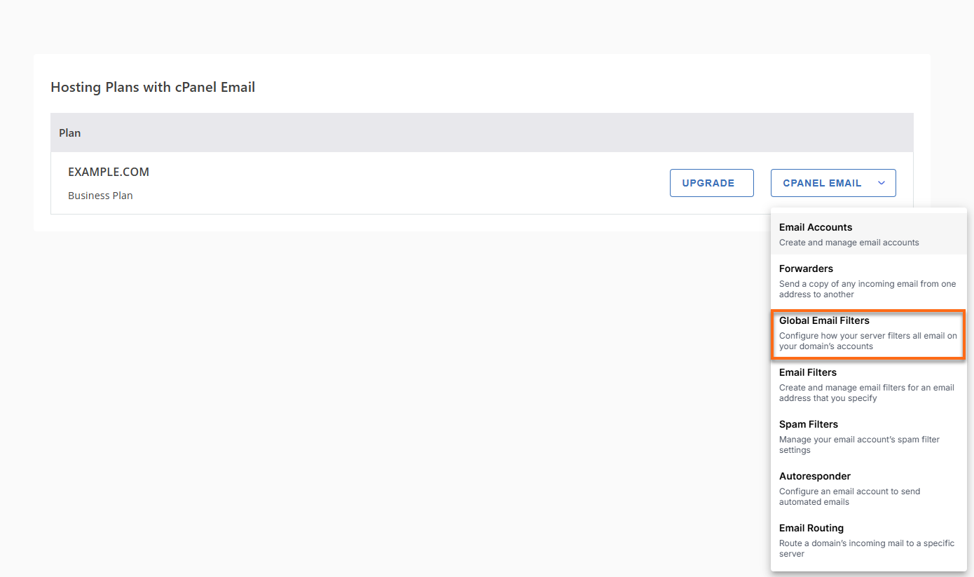 Customer Portal - Email & Office cPanel Email