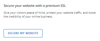 Customer Portal - Secure my Website (SSL)