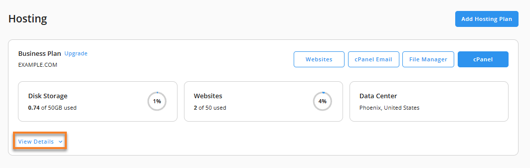 Server Information section