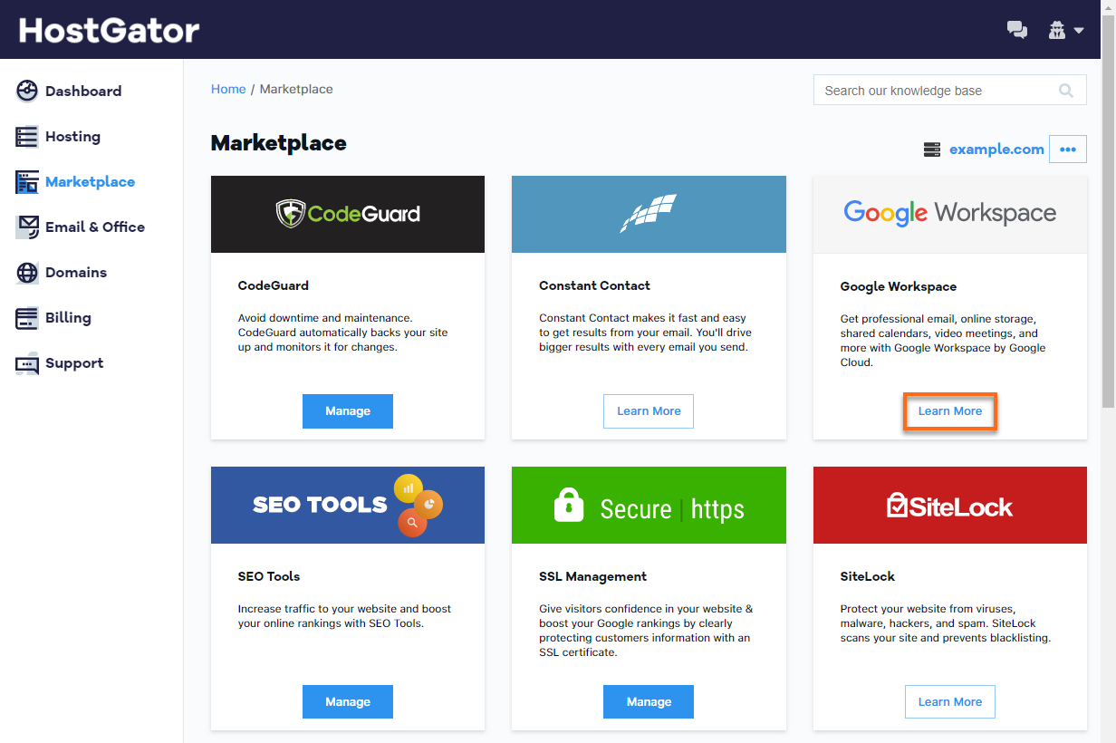 Customer Portal - Marketplace Dashboard