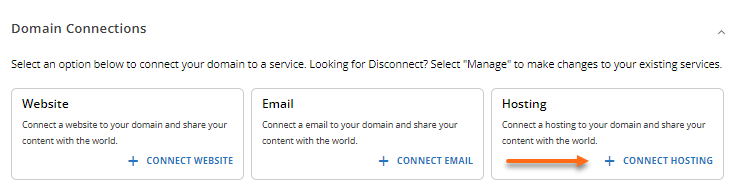 Domain Connections - Connect Hosting