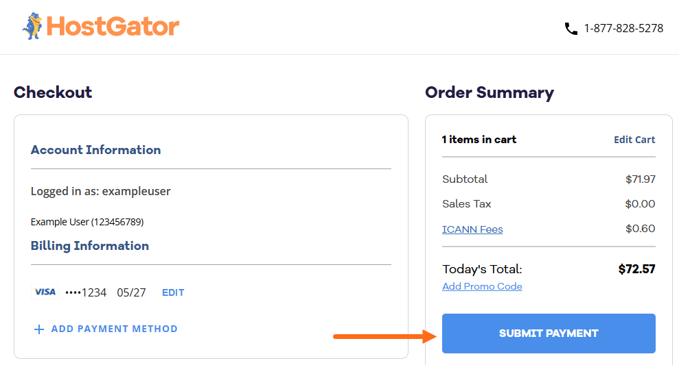 Customer Portal - Add Payment Method