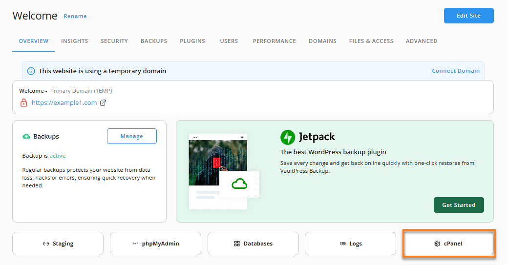 Customer Portal - Settings - Overview tab