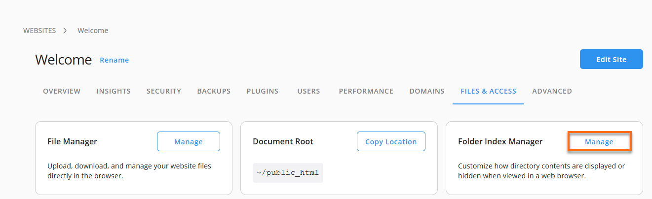 Customer Portal - Folder Index Manager