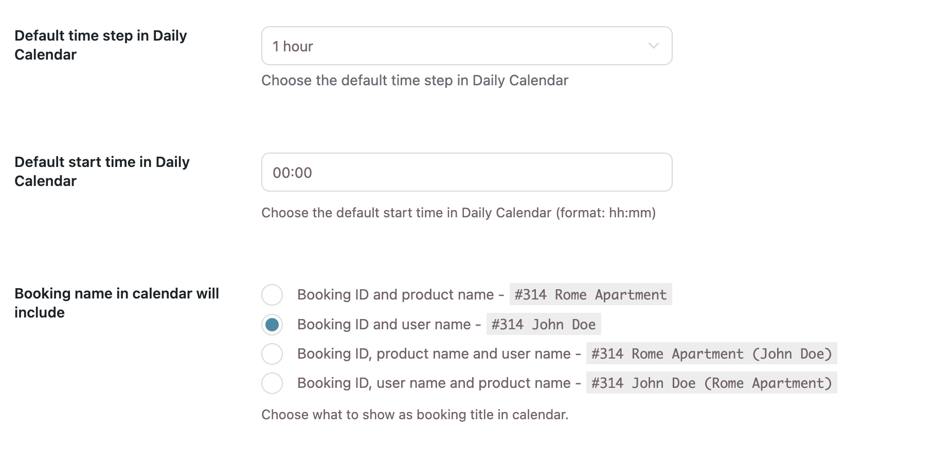customize calendar view