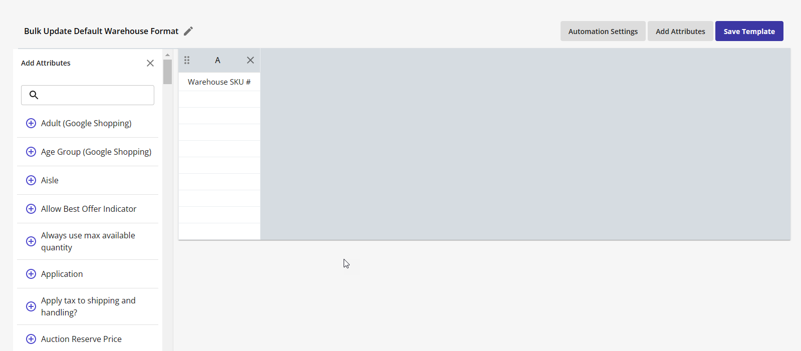 HostGator Ecomdash - Products Tab Export Inventory Edit Template