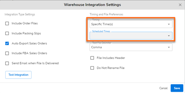 HostGator Ecomdash Set Up a Tracking Import Feed - Scheduled Time(s