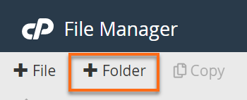 Create new folder