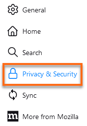 Firefox - Privacy and Security