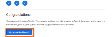 Go to my dashboard