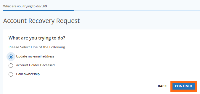 Submit CER - Update My Email Address