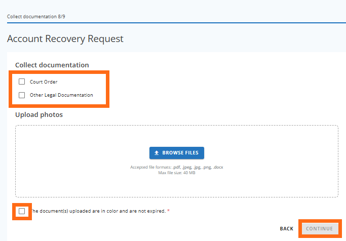 Submit PCR - Upload Additional Documents