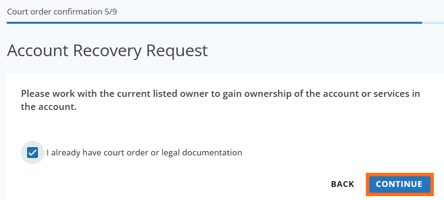 Submit PCR - Legal Documentation