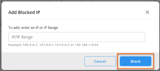 How to Set Up the IP Blocker