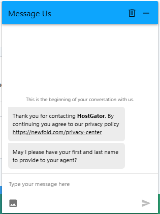 HostGator - Live Chat