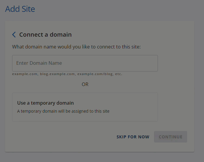 Add Site gif