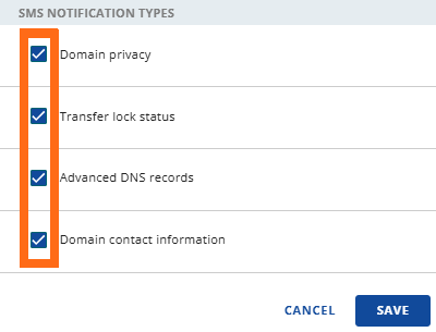 SMS Alerts - Manage - Uncheck Services