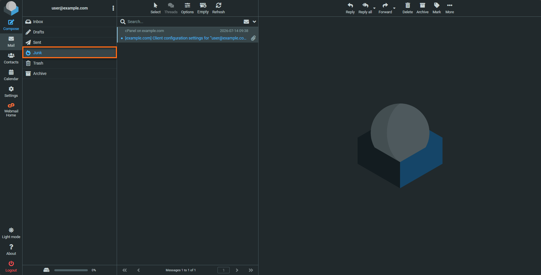 Roundcube - Junk Folder