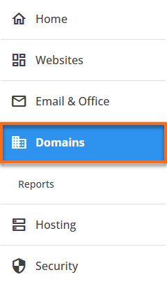 Customer Portal - Domains tab