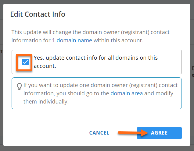 Customer Portal - Edit Contact Info - Agrree