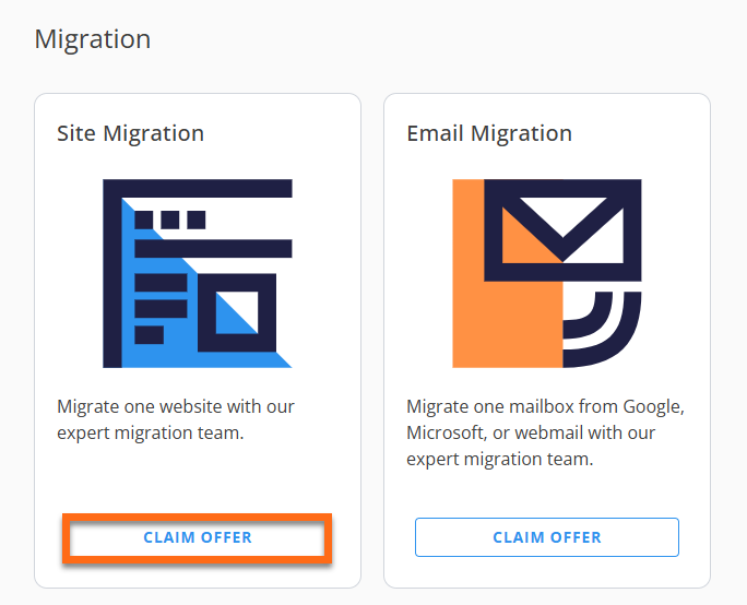 Customer Portal - Site Migration - Claim Offer
