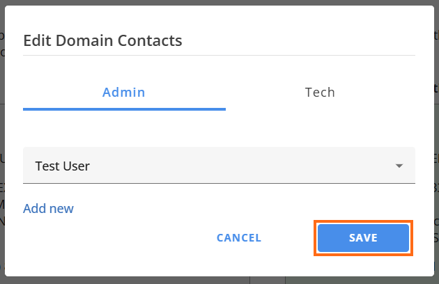 Save button