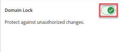 domain lock off 