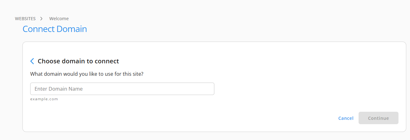 Enter Domain
