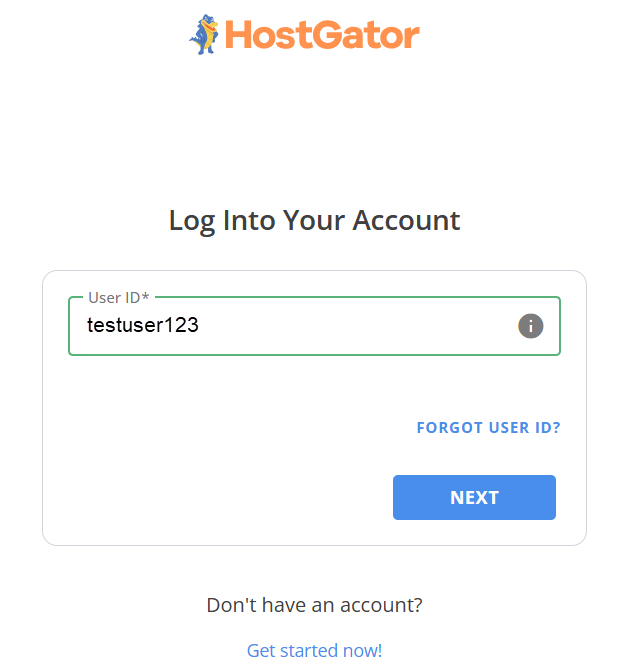 Enter User ID