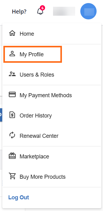 My Profile tab