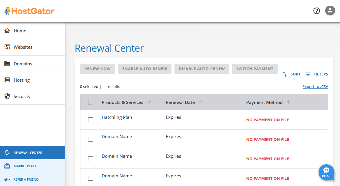 Customer Portal - Renewal Center